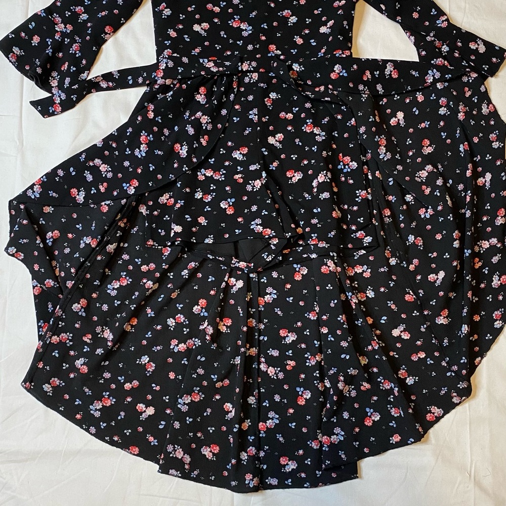 Speechless Big Girl's Floral-Print Walk-Thru Crepe Dress-Size-12 dress - Picture 3 of 5